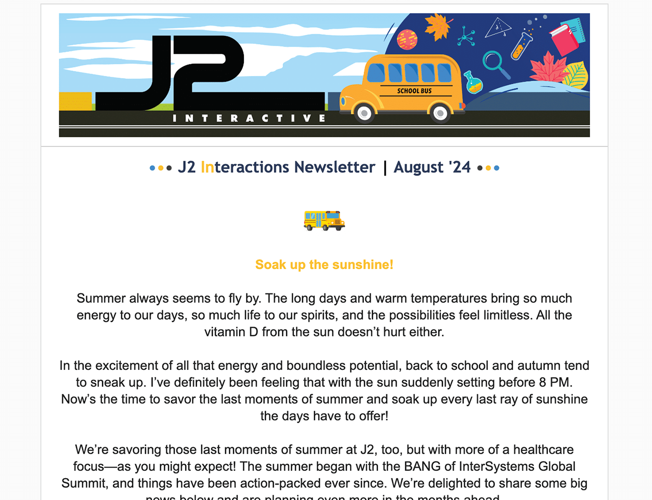 August 2024 J2 External Newsletter